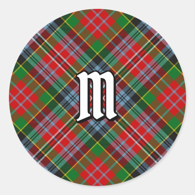 Clan MacPherson Tartan Classic Round Sticker (Devant)