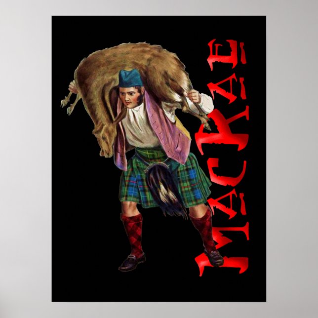 Clan MacRae Scottish Highland Dream Poster (Devant)