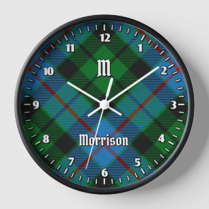 Clan Morrison Chasse Tartan Grande Horloge