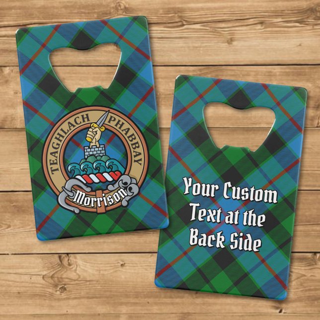 Clan Morrison Crest sur la chasse Tartan (Créateur téléchargé)