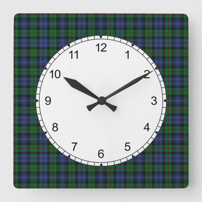 Clan Murray Tartan Horloge murale (Recto)