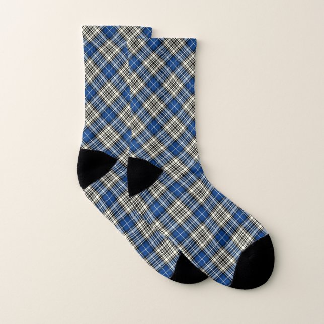 Clan Napier Tartan bleu Plaid (Paire)
