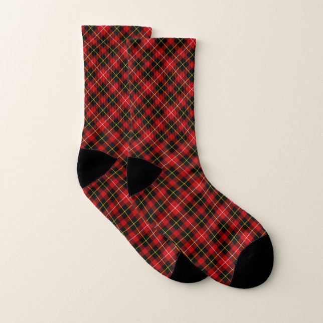 Clan O'Connell Tartan Rouge et noir Plaid (Paire)