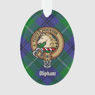 Clan Oliphant Crest sur l'ornement du Tartan