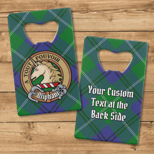 Clan Oliphant Crest sur Tartan