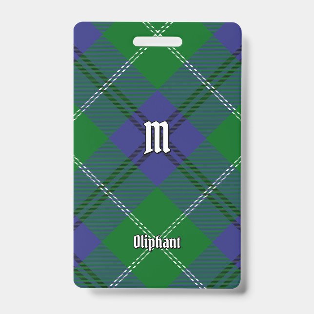 Clan Oliphant Tartan Badge (Avant)