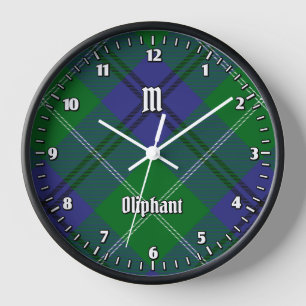 Clan Oliphant Tartan Grande horloge