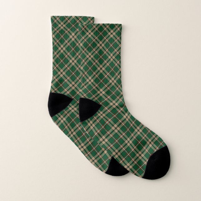 Clan O'Neill Tartan Green Irish Plaid (Paire)