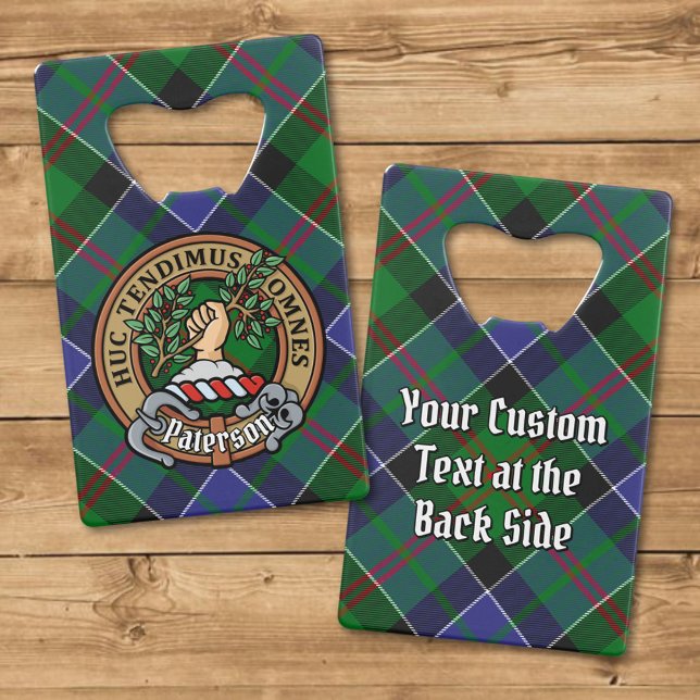 Clan Paterson Crest sur Tartan (Créateur téléchargé)