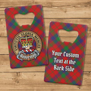 Clan Robertson Crest sur Tartan