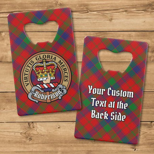 Clan Robertson Crest sur Tartan (Créateur téléchargé)