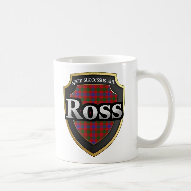 Clan Ross Scottish Dynasty Tartan Mugs Cups (Droite)