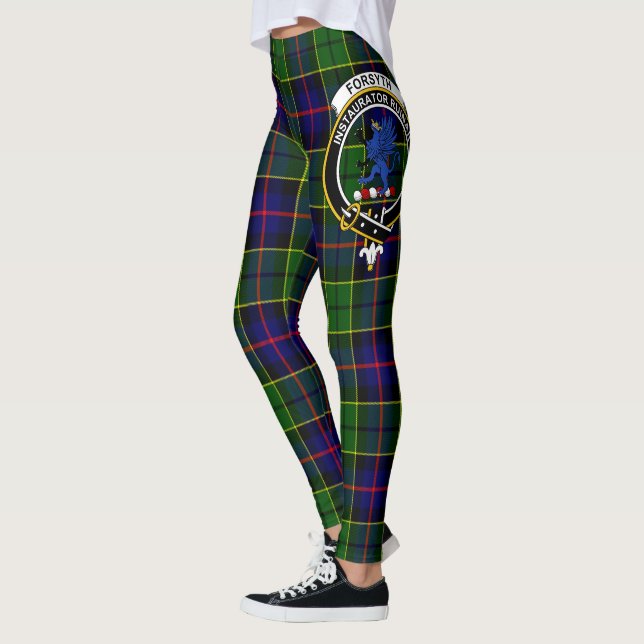 Clan Scotstee Forsyth Crête Tartan Leggings pour f (Gauche)