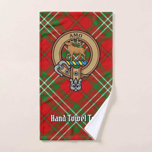 Clan Scott Crest sur Red Tartan (Serviette à main)