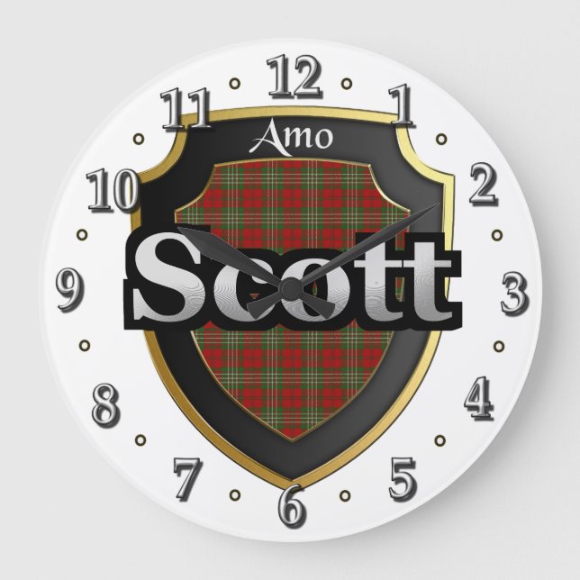 Clan Scott Tartan Ecosse Dream Horloge (Recto)