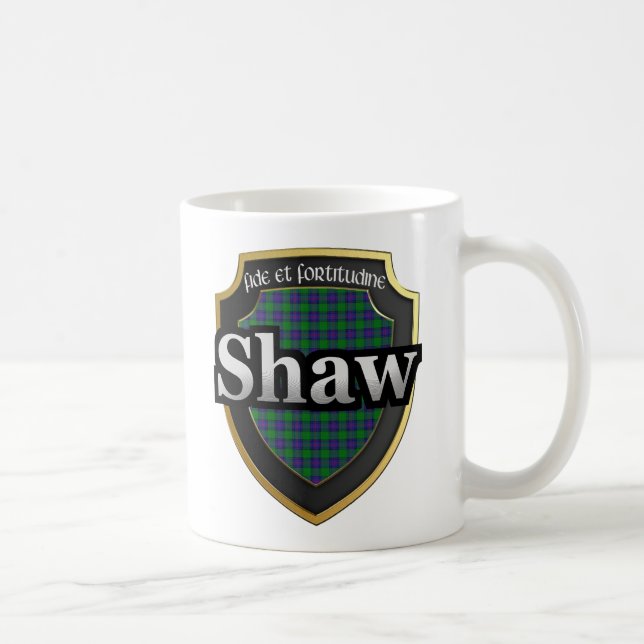 Clan Shaw Scottish Dynasty Tartan Mugs Cups (Droite)