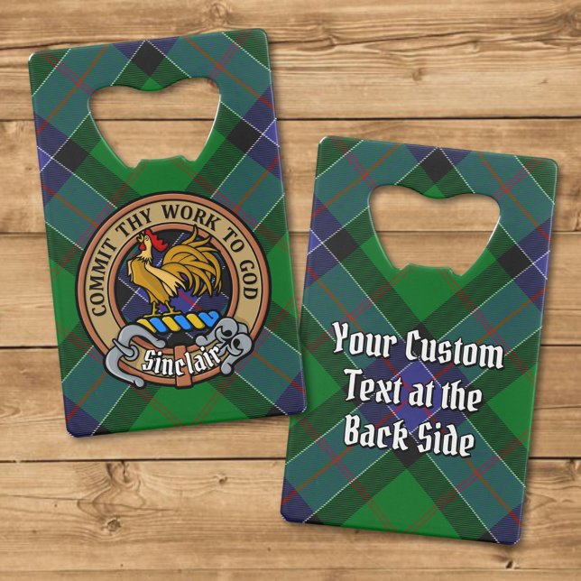 Clan Sinclair Crest sur la chasse Tartan (Créateur téléchargé)