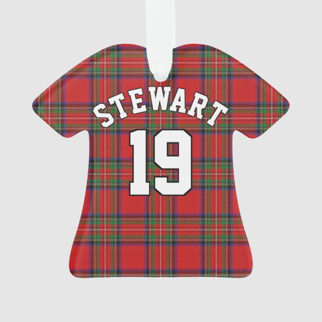 Clan Stewart Tartan Christmas Jersey (dos)
