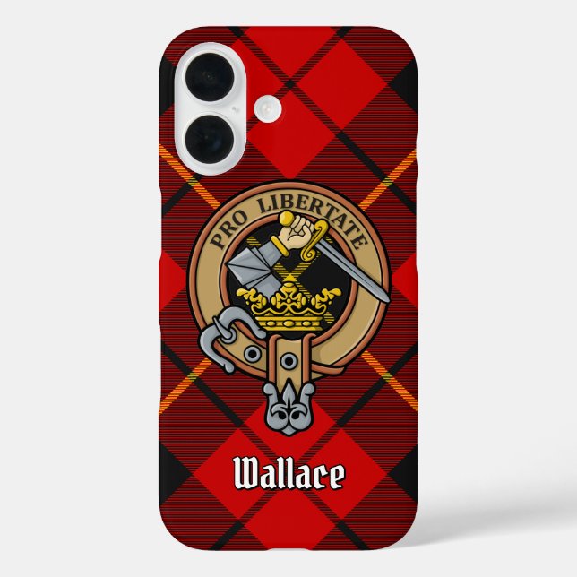 Clan Wallace Crest Coque-Mate coque iphone (Verso)