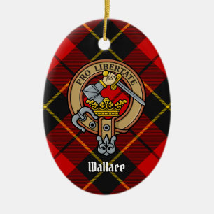 Clan Wallace Crest Ornement en céramique