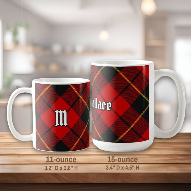 Clan Wallace Tartan Coffee Mug (Créateur téléchargé)