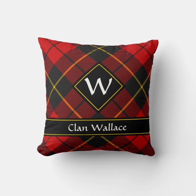 Clan Wallace Tartan Lance Oreiller (Recto)