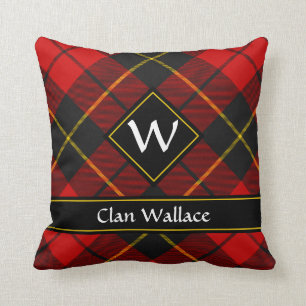 Clan Wallace Tartan Lance Oreiller