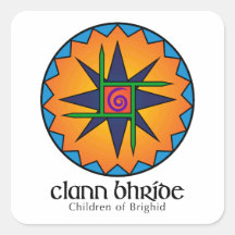 Clann Bhride Carré Stickers Deux formats disponibl