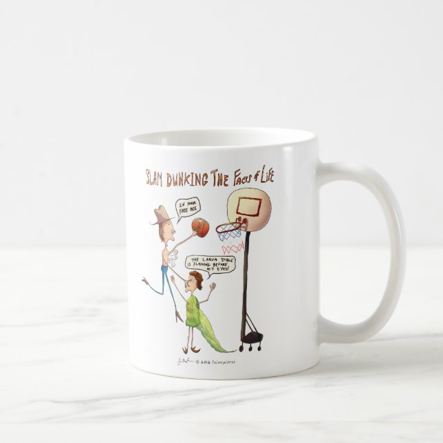 Claquement trempant la tasse de réalités de la vie (Droite)