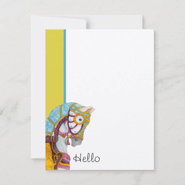 Clara Bonjour ! Cartes de correspondance simples (Devant)