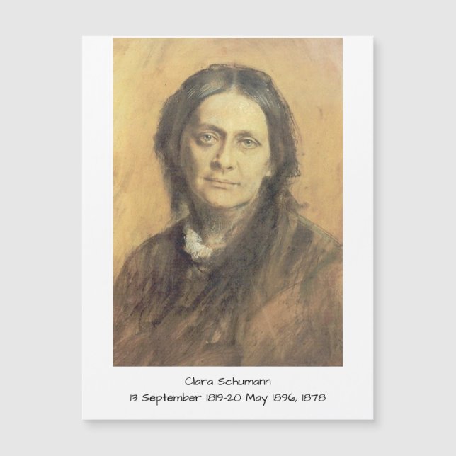 Clara Schumann, 1878 (Devant)