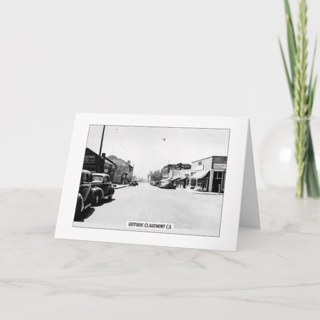 Claremont historique - Carte de voeux pliée (Devant)