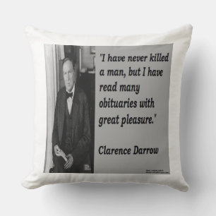 Clarence Darrow & Citation Célèbre Oreiller Coton 