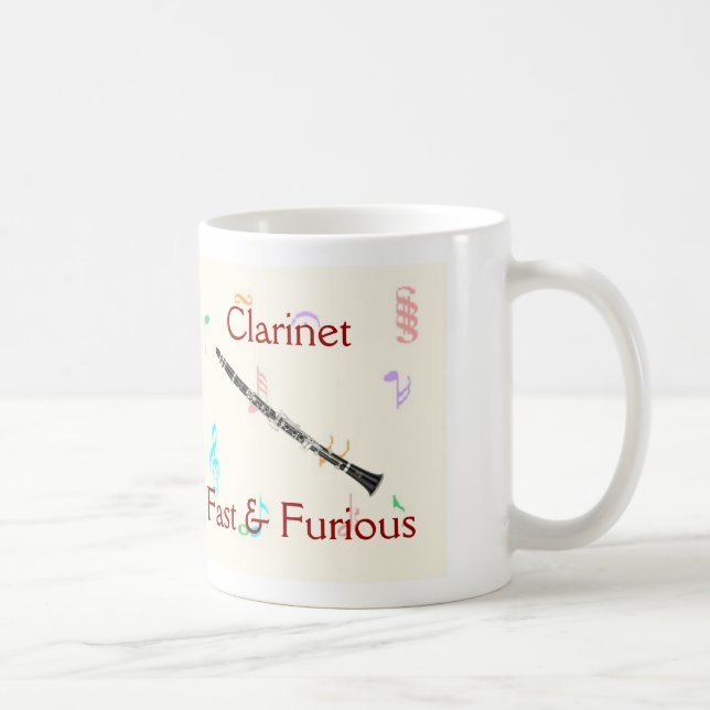 Clarinette :  Tasse rapide et furieuse (Droite)