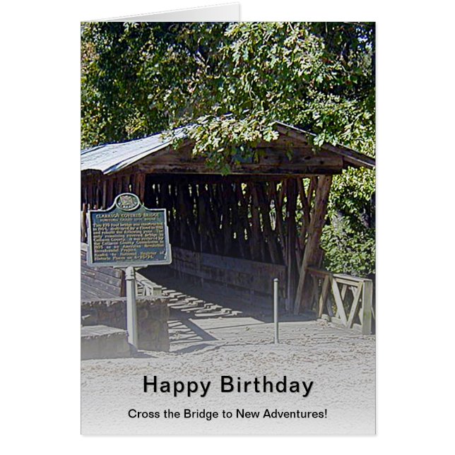 Clarkson-Legg Covered Bridge Alabama Anniversaire (Devant)