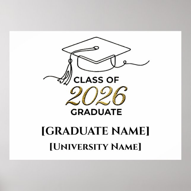 Class of 2026 Poster / Póster Graduación (Devant)
