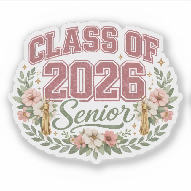 Class of 2026 Senior Stickers | Graduation 2026  (Devant)