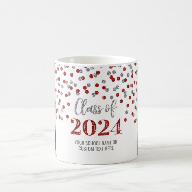 Classe Argent Rouge de Mug de café 2024 (Centre)