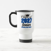 Classe Bleue de 2027 Tasse Personnalisée pour Lycé