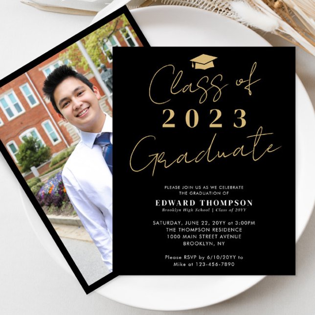 Classe budgétaire de 2023 Photo Grad Grad Graduati (Créateur téléchargé)