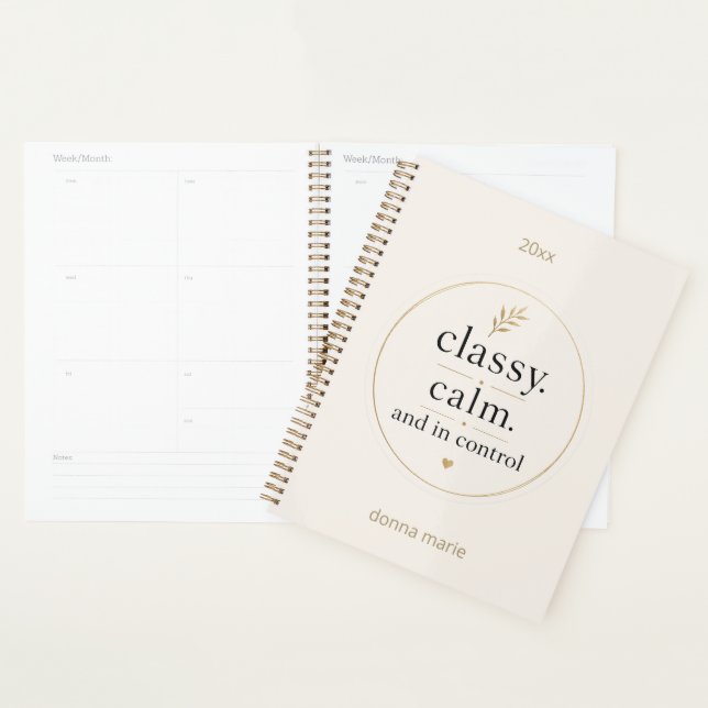 Classe, Calme et Productivité Maîtrisée (Devant avec enveloppe)