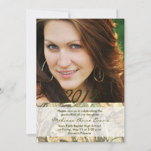 Classe Camo de 2014 Graduation Invitation