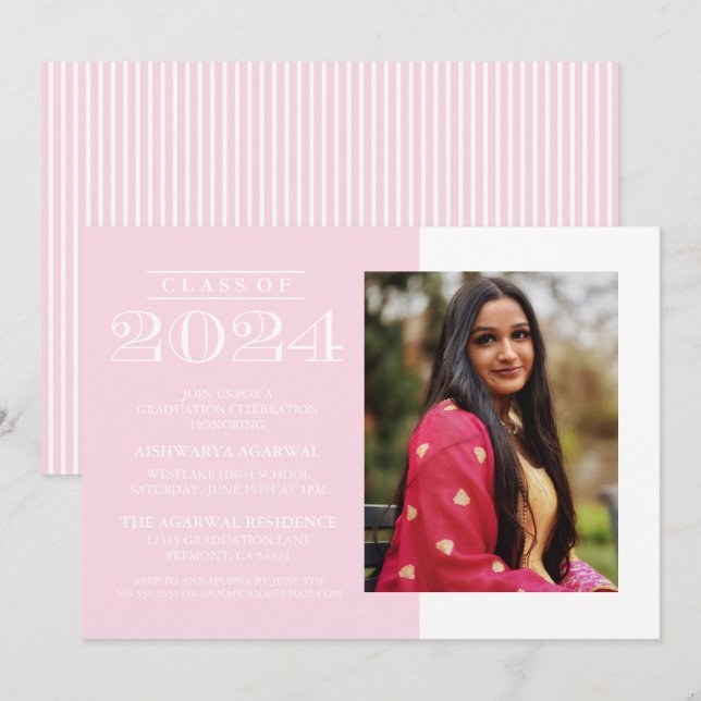 CLASSE CLASSIQUE BOLD DE 2024 INVITATION À LA DIPL (Devant / Derrière)