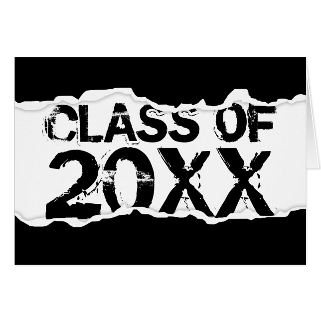 Classe d'année personnalisable (page déchirée) (Devant Horizontal)