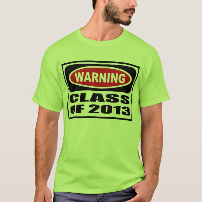 CLASSE d'avertissement du T-shirt de 2013 hommes (Devant)