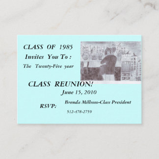 CLASSE DE 1985, Vous Invitations À :, ...