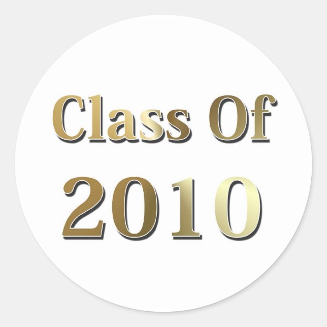 Classe de 2010 autocollants (Devant)