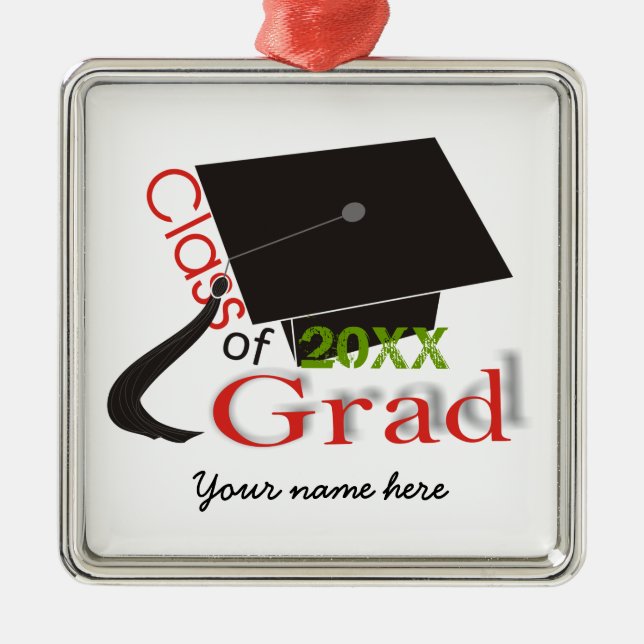 Classe de 2012 Grad Graduation cap ornements perso (Devant)