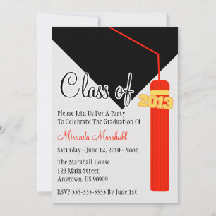 Classe De 2013 Tassel Invitation De Graduation (Ro