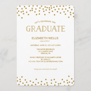 Classe de 2014 Faire-part de diplôme - CONFETTI